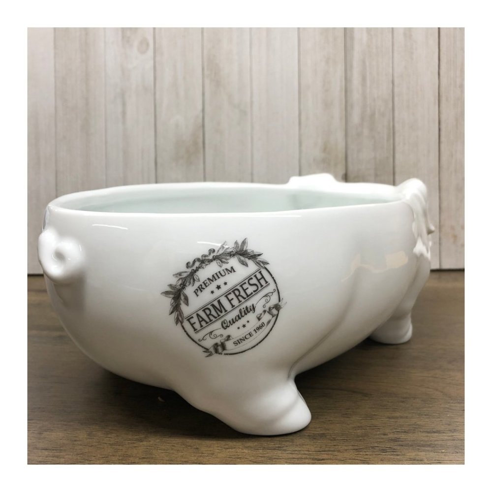Fitz & Floyd Farmstead Home Pig Serve Bowl - Picture 6 of 8